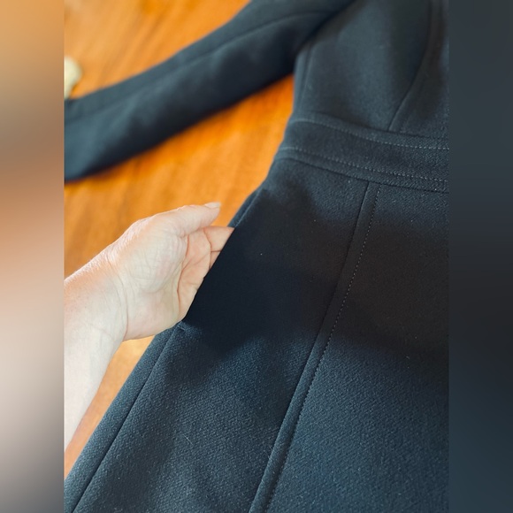J. Crew Classic Lady Day Navy Blue Wool Blend Mid-Weight Coat Classic Old Money - Picture 12 of 15